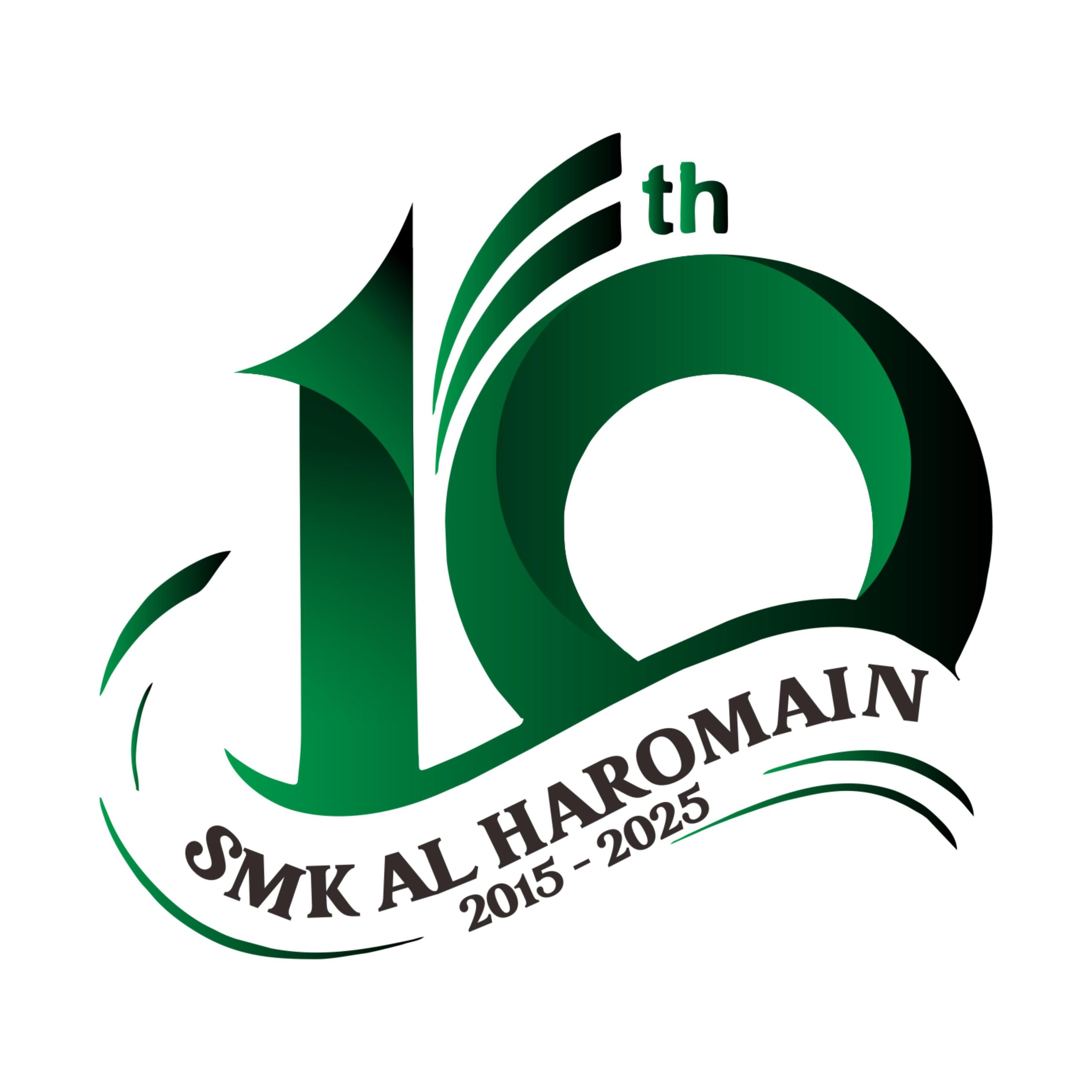 Logo Milad SMK Al Haromain ke 10